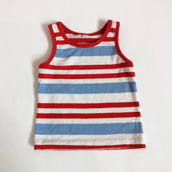Vintage Other - Vintage Healthtex Tank Top Boys Size 18-24m Red Ringer Stripe